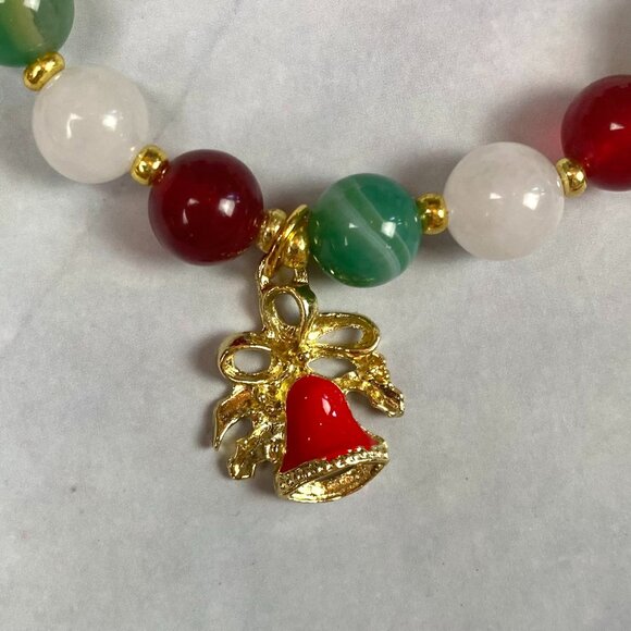 Holiday Christmas Bracelet - Genuine Crystals with Multiple Christmas Charms - Picture 7 of 11